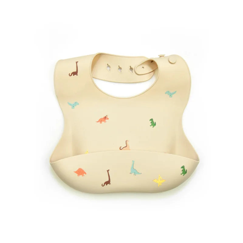 Baby Silicone Bib – Waterproof Feeding Bib for Infants & Toddlers | Adjustable, Fashionable Saliva Towel for Boys & Girls