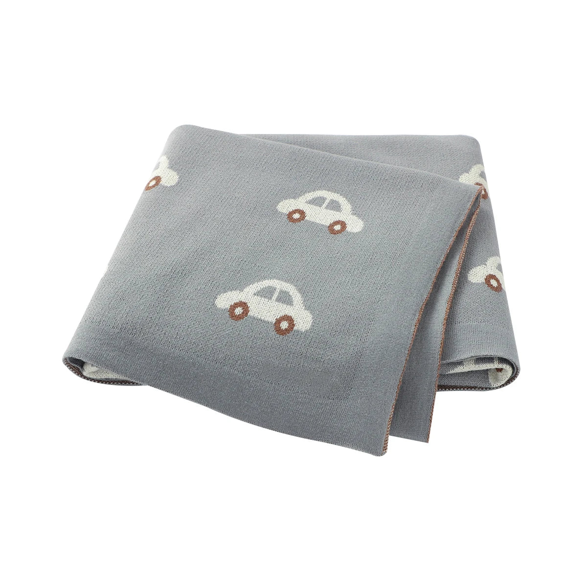 Baby Blanket Breathable Cotton Knit Swaddle Wrap – 100×80cm Newborn Receiving Blanket for Boys & Girls, Stroller & Nursery Quilt