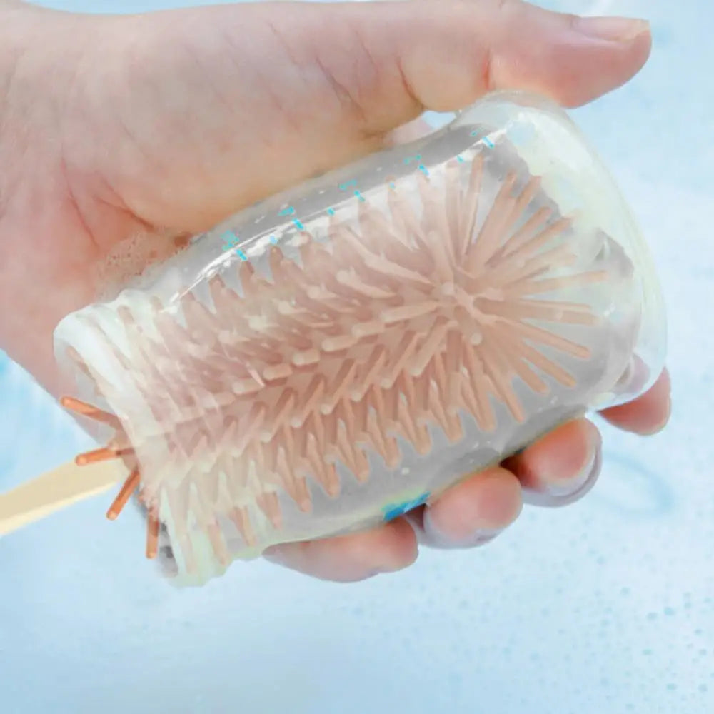 Baby Bottle Brush Cleaner Set with Nipple Brush & Base | Portable Water Bottle Cleaner Brush for Baby Bottles & Enhanced Cleaning