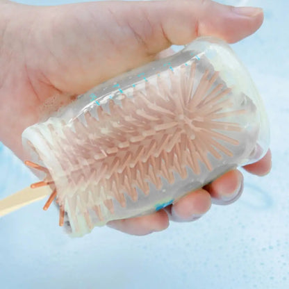 Baby Bottle Brush Cleaner Set with Nipple Brush & Base | Portable Water Bottle Cleaner Brush for Baby Bottles & Enhanced Cleaning