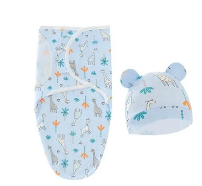 100% Cotton Baby Sleeping Bag – Newborn Swaddle Cocoon Envelope Blanket | Soft Sleepsack & Swaddling Wrap for Baby Girls