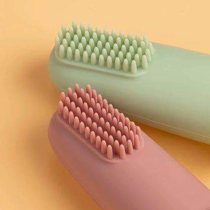 5pcs Baby Silicone Finger Toothbrush | 360° Soft Teether Brush for Kids | Infant Oral Care Cleaning & Gum Massager