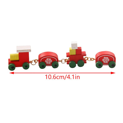 Christmas Dollhouse Decorations | Mini Snowflake Train, Festive Ornaments & Miniature Food Play Set