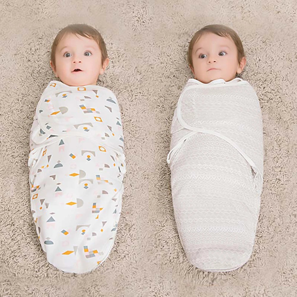 100% Cotton Baby Sleeping Bag – Newborn Swaddle Cocoon Envelope Blanket | Soft Sleepsack & Swaddling Wrap for Baby Girls