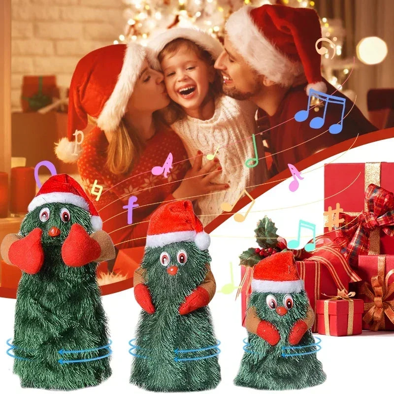 Dancing & Singing Christmas Tree Toy | Electric Plush Doll with Music | Cute Kids Green Plush, Xmas Home Decor & Holiday Gift