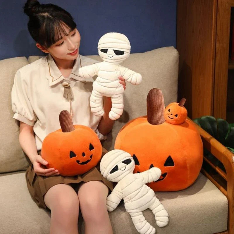 Cartoon Mummy Halloween Plush Toy | Kawaii Creative Devil Doll | Cute Stuffed Toy Gift for Kids, Birthday & Holiday