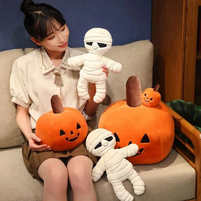 Cartoon Mummy Halloween Plush Toy | Kawaii Creative Devil Doll | Cute Stuffed Toy Gift for Kids, Birthday & Holiday