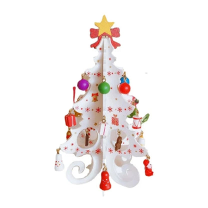 DIY Wooden Christmas Tree for Kids | Handmade 3D Stereo Scene Decoration | Children’s Christmas Ornaments & Holiday Craft