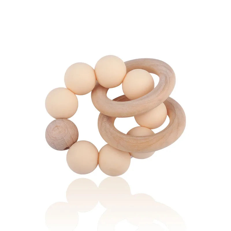 Teethers for Baby Teething Toy Silicone Bead Chew Newborn Bath  Bébé Accessories  Mordedores De Silicona Para Silicone toys