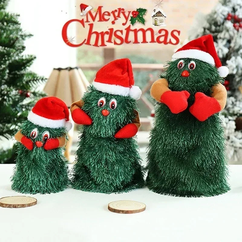 Dancing & Singing Christmas Tree Toy | Electric Plush Doll with Music | Cute Kids Green Plush, Xmas Home Decor & Holiday Gift