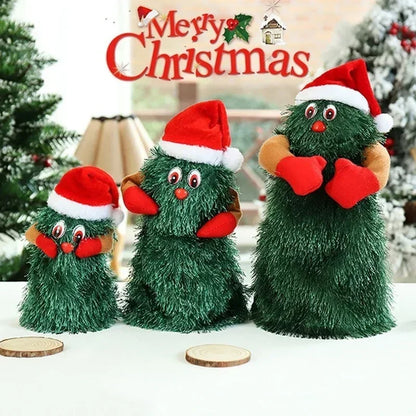 Dancing & Singing Christmas Tree Toy | Electric Plush Doll with Music | Cute Kids Green Plush, Xmas Home Decor & Holiday Gift