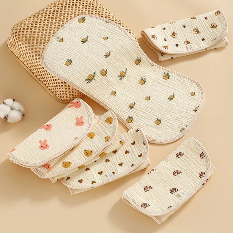 Portable Baby Burp Cloth | Soft & Absorbent Burping Towel Wash Cloth for Boys & Girls | Newborn Essentials & Baby Shower Gift