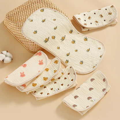 Portable Baby Burp Cloth | Soft & Absorbent Burping Towel Wash Cloth for Boys & Girls | Newborn Essentials & Baby Shower Gift