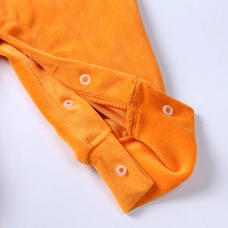 Baby Halloween Pumpkin Costume | Infant Romper 3PCS Onesie Outfit | Newborn Cosplay Party Clothing Set