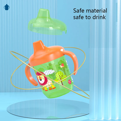 Cute Duckbill Baby Drinking Cup with Handles – BPA-Free Leakproof Infant Training Water Bottle with Flip Lid