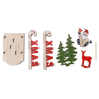 DIY Wooden Christmas Tree for Kids | Handmade 3D Stereo Scene Decoration | Children’s Christmas Ornaments & Holiday Craft