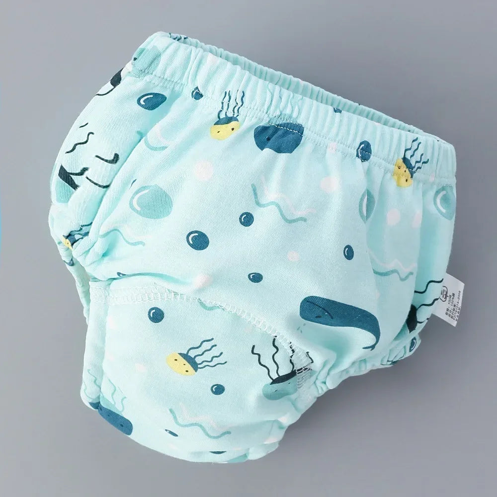Baby Training Pants – 6 Layer Cotton Cloth Diapers | Breathable, Reusable & Washable Underwear for Toddlers & Children