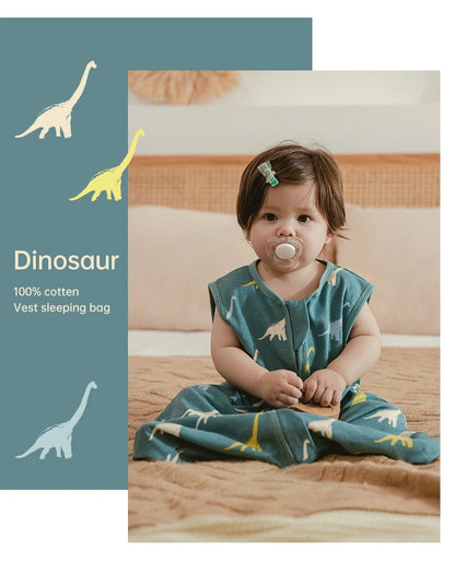 Baby Summer Sleeping Bag 0–24 Months – Lightweight 0.5 TOG Wearable Blanket, Thin Layer Sleep Sack with Anti-Kick Design, Beige Wheat Print