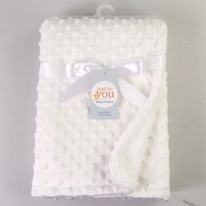 Baby Blanket Warm Sleep Cover – Double Layer Swaddle Wrap & Thermal Fleece Sleepsack | Soft Newborn Bath Towel & Stroller Blanket