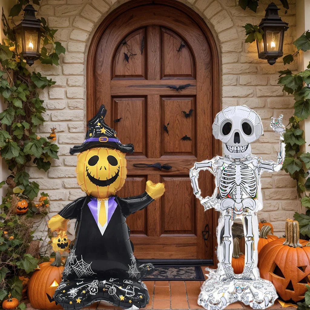 1PC Halloween Witch & Grim Reaper Balloon | 2026 Halloween Party Decoration Supplies | Baby Shower, Birthday & Helium Globos