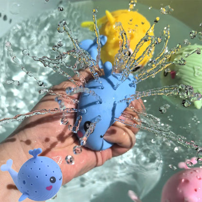 Baby Bath Whale Toy | Water Absorbing Squishy Sponge | Fun Squeezing & Stress Relief Toy for Kids & Toddlers