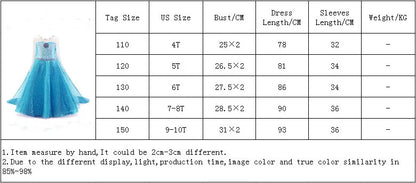 Cinderella Belle Princess Costume Dress for Girls | Rapunzel Cosplay Outfit | Kids Halloween Disguise, Christmas & Birthday Party Clothes