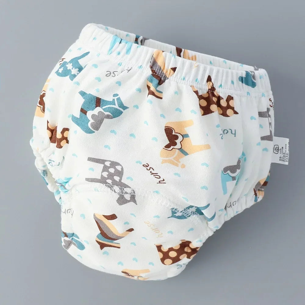 Baby Training Pants – 6 Layer Cotton Cloth Diapers | Breathable, Reusable & Washable Underwear for Toddlers & Children