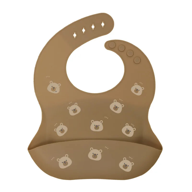 Baby Silicone Bib – Waterproof Feeding Bib for Infants & Toddlers | Adjustable, Fashionable Saliva Towel for Boys & Girls
