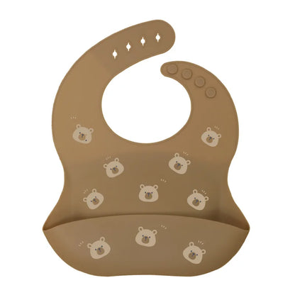 Baby Silicone Bib – Waterproof Feeding Bib for Infants & Toddlers | Adjustable, Fashionable Saliva Towel for Boys & Girls
