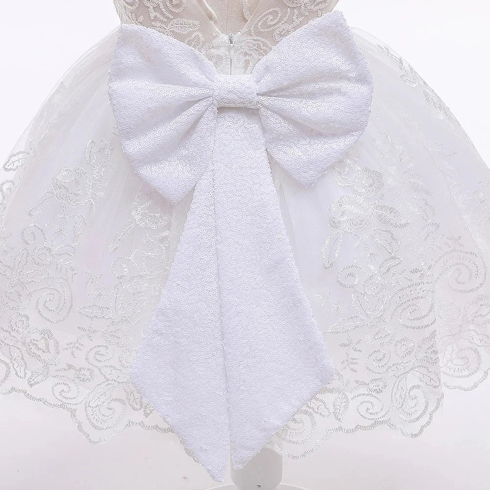 Baby Girl Christmas & Halloween Princess Dress | Infant Christening, 1st Birthday & Party Outfit | Newborn Clothes