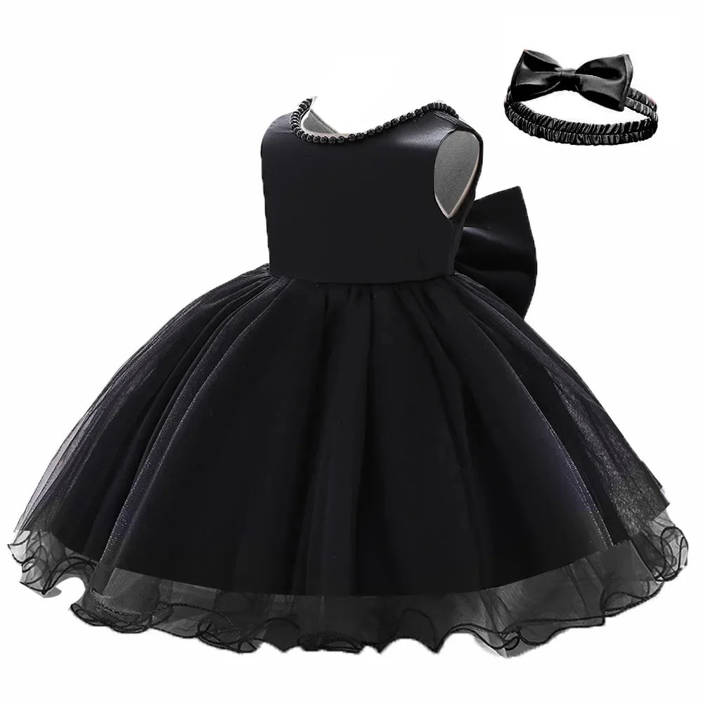 Baby Girl Christmas & Halloween Princess Dress | Infant Christening, 1st Birthday & Party Outfit | Newborn Clothes