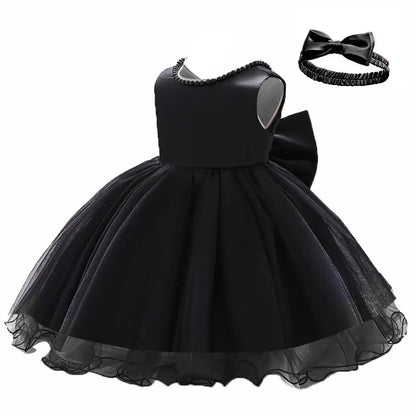 Baby Girl Christmas & Halloween Princess Dress | Infant Christening, 1st Birthday & Party Outfit | Newborn Clothes