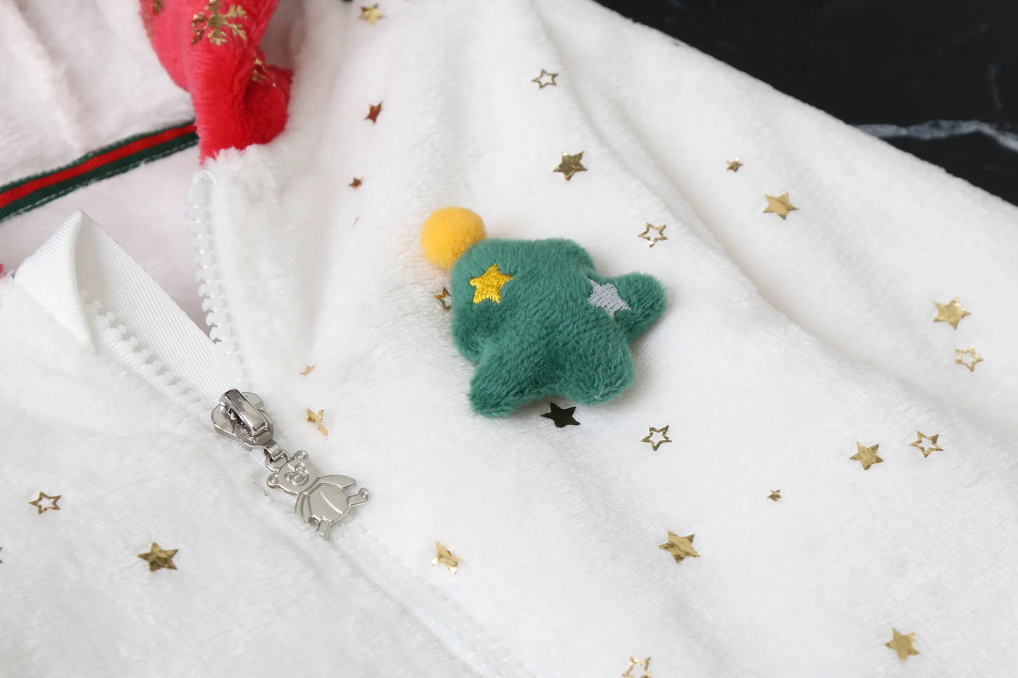 AYNIGIELL Newborn Baby Christmas Clothes | Plush Winter Romper Jumpsuit | Infant Boys Girls Warm Holiday Outfit