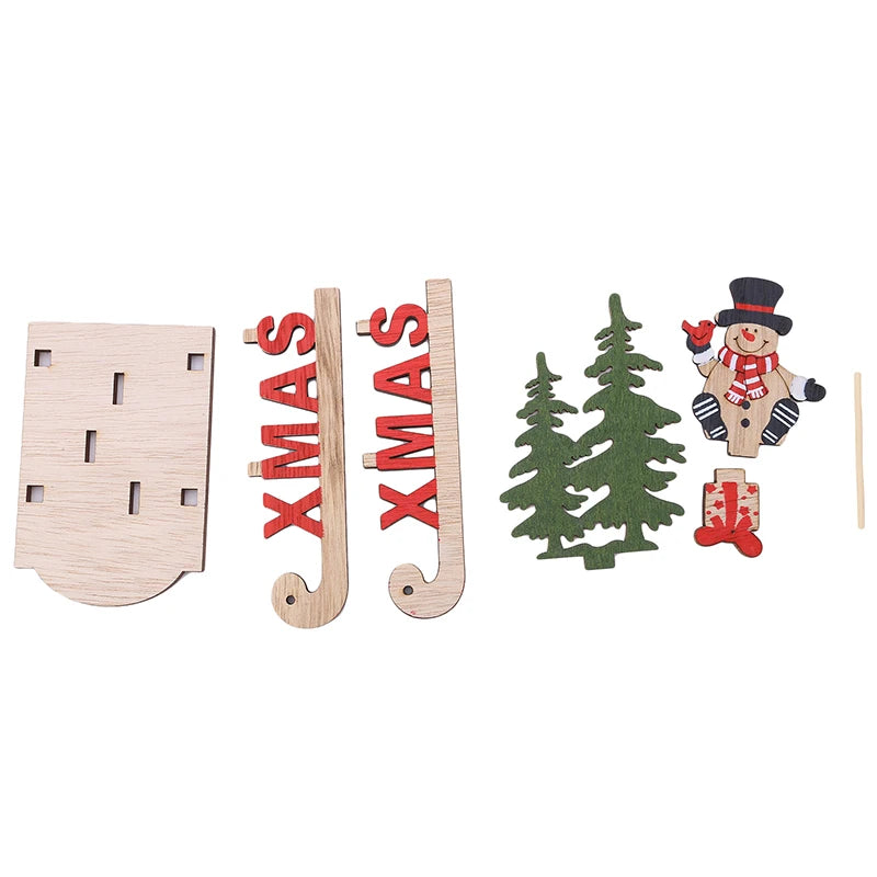 DIY Wooden Christmas Tree for Kids | Handmade 3D Stereo Scene Decoration | Children’s Christmas Ornaments & Holiday Craft