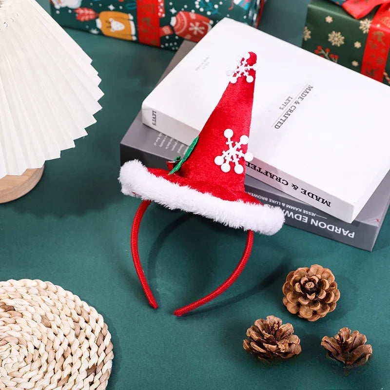 Christmas Headbands | Santa Hat, Xmas Tree Hair Bands | Holiday Party Accessories for Girls & Women 2024–2025