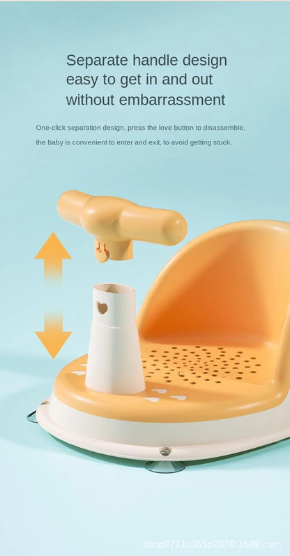 Children’s Portable Shower Seat – Baby Bath Stand for Newborns & Toddlers | Safe & Comfortable Growth Accessory for Kids
