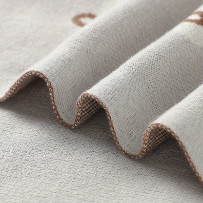 Baby Blanket Breathable Cotton Knit Swaddle Wrap – 100×80cm Newborn Receiving Blanket for Boys & Girls, Stroller & Nursery Quilt