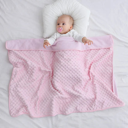 Baby Blanket & Swaddle Wrap – Newborn Thermal Soft Fleece Winter Bedding Set with Cotton Quilt | Infant Sleeping Cover