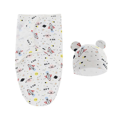 100% Cotton Baby Sleeping Bag – Newborn Swaddle Cocoon Envelope Blanket | Soft Sleepsack & Swaddling Wrap for Baby Girls