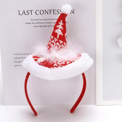 Christmas Headbands | Santa Hat, Xmas Tree Hair Bands | Holiday Party Accessories for Girls & Women 2024–2025