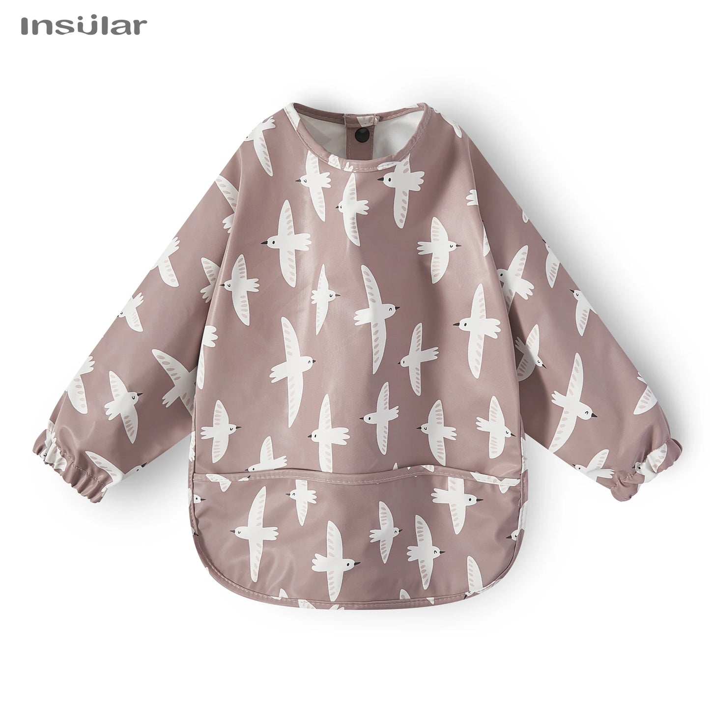 New Children Feeding Aprons – Waterproof Long Sleeve Baby Bib with Pocket | Full Cover Baby Bibs for Toddlers Boys & Girls