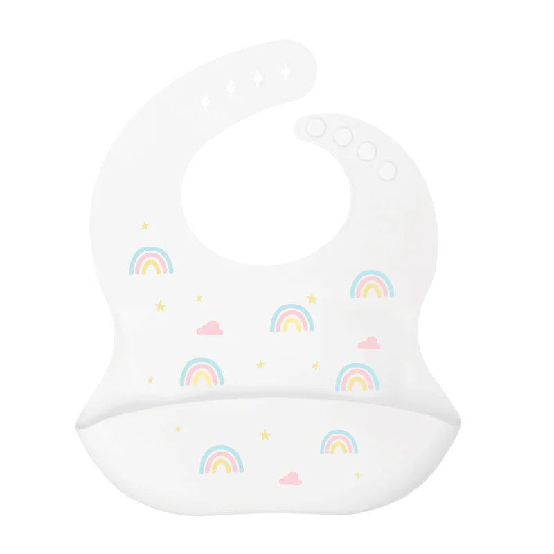 Baby Silicone Bib – Waterproof Feeding Bib for Infants & Toddlers | Adjustable, Fashionable Saliva Towel for Boys & Girls