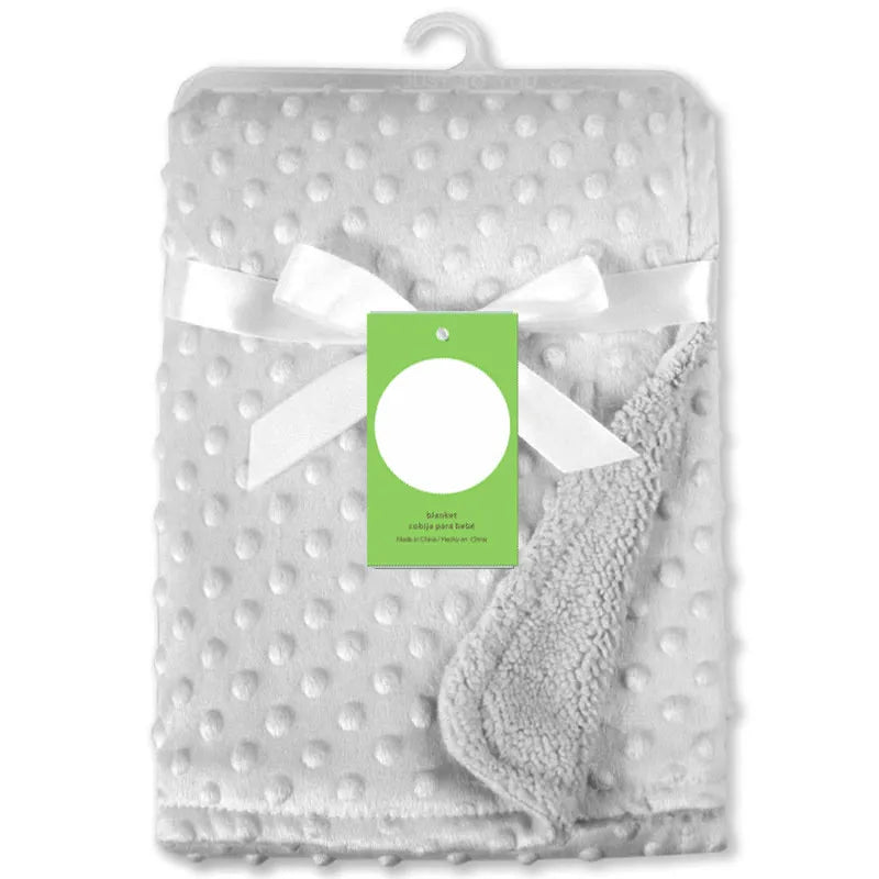 Baby Blanket & Swaddle Wrap – Newborn Thermal Soft Fleece Winter Bedding Set with Cotton Quilt | Infant Sleeping Cover