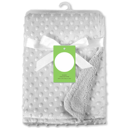 Baby Blanket & Swaddle Wrap – Newborn Thermal Soft Fleece Winter Bedding Set with Cotton Quilt | Infant Sleeping Cover
