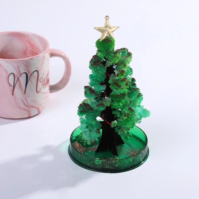 Magic Christmas Tree | Growing Crystal Sakura Mini Tree | DIY Educational Toy Gift for Kids & Xmas Decorations