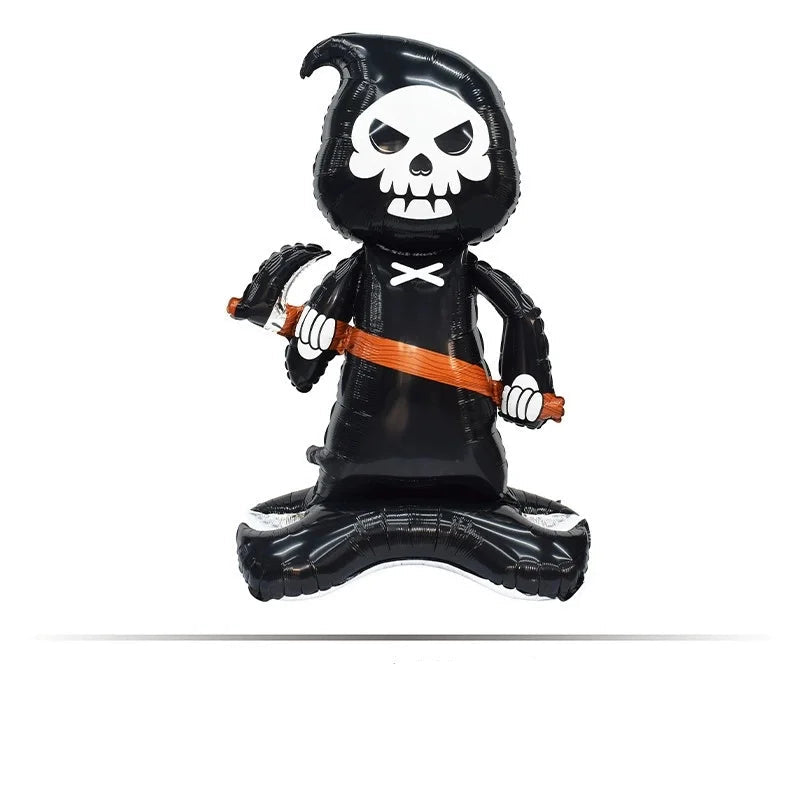 1PC Halloween Witch & Grim Reaper Balloon | 2026 Halloween Party Decoration Supplies | Baby Shower, Birthday & Helium Globos