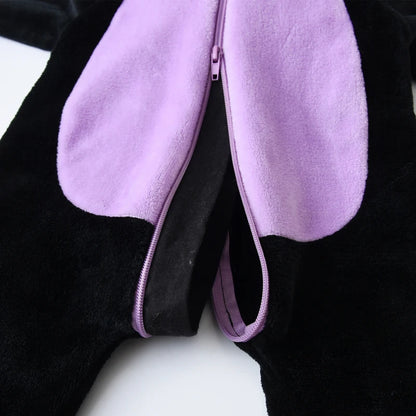 Suefunskry Baby Halloween Cat Costume | Toddler Cosplay Hooded Jumpsuit | Long Sleeve Zipper Romper Outfit for Boys & Girls