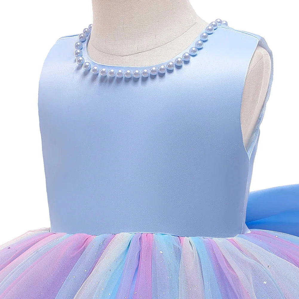 Baby Girls Christmas Princess Dress | Infant Christening & 1st Birthday Party Outfit | Newborn Wedding & Holiday Clothes