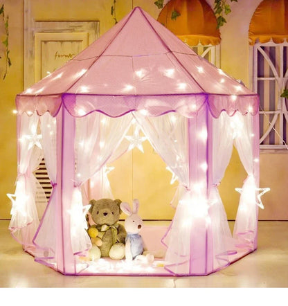 Portable Children’s Tent | Kids Play Tent Toys for Girls | Princess Castle Teepee, Indoor/Outdoor Playhouse, Baby Christmas Gift