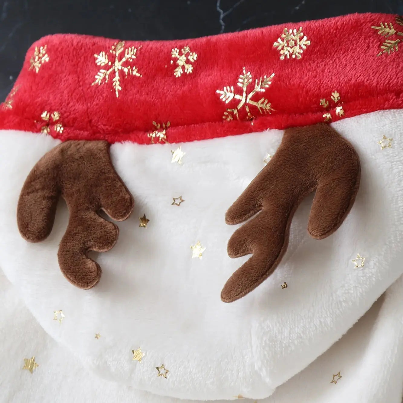 AYNIGIELL Newborn Baby Christmas Clothes | Plush Winter Romper Jumpsuit | Infant Boys Girls Warm Holiday Outfit